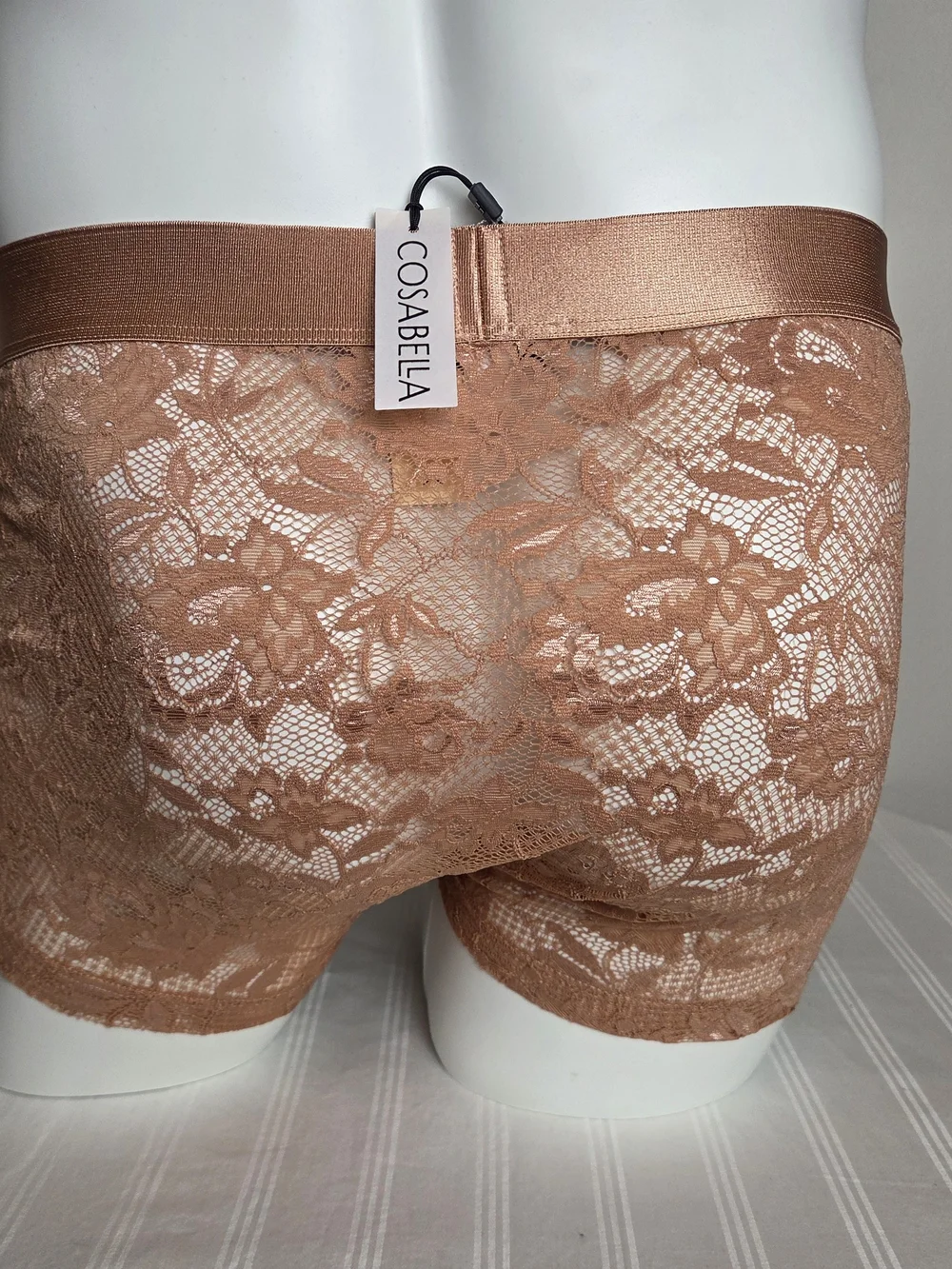 Cosabella Brown Lace Boxer Briefs